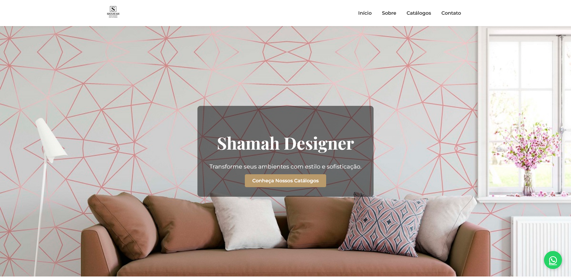 Miniatura do site Shamah Designer